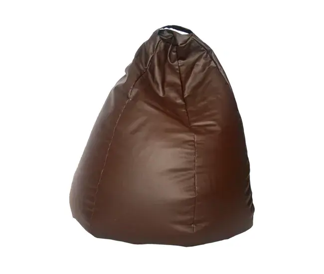 Puff PERA color chocolate polipiel 65X88 cm