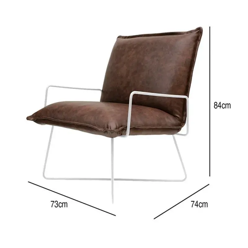 Butaca Senior Thinia Home tapizado de cuero 84x73x74 cm con Altura Regulable