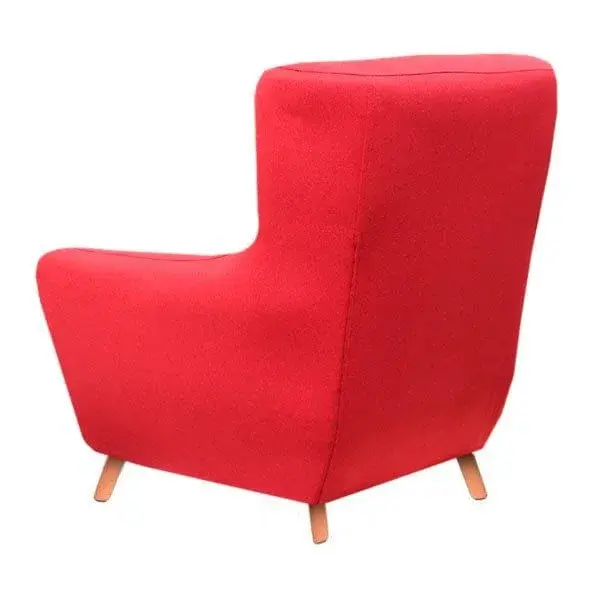 Ergonómico Profesional Sillón Miko retro nostálgico rojo / gris