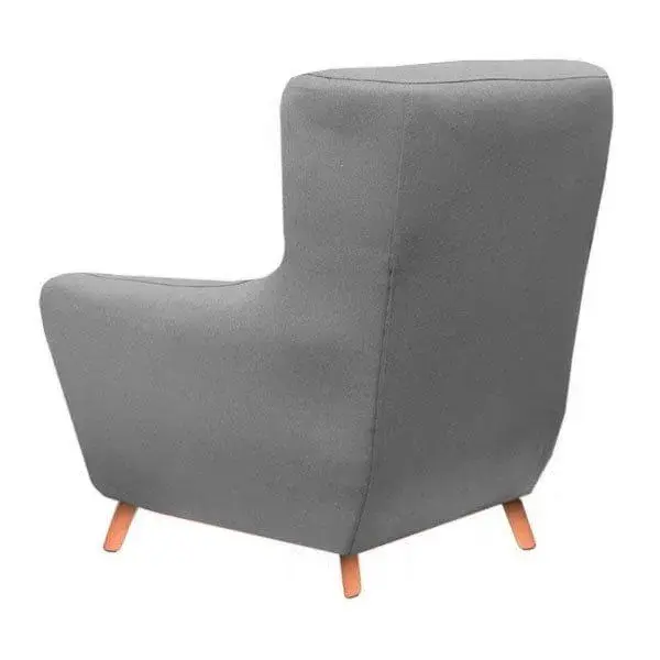 Sillón Gamer Sillón Miko retro antiguo gris / rojo