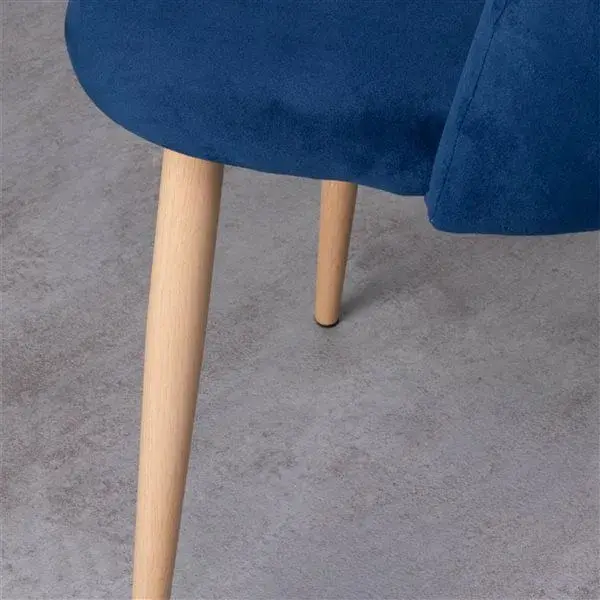 Silla tercipelo Kana azul Resistente al Desgaste