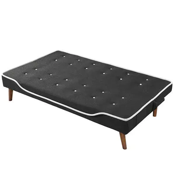 Sofá cama Boston negro con Almacenamiento Oculto