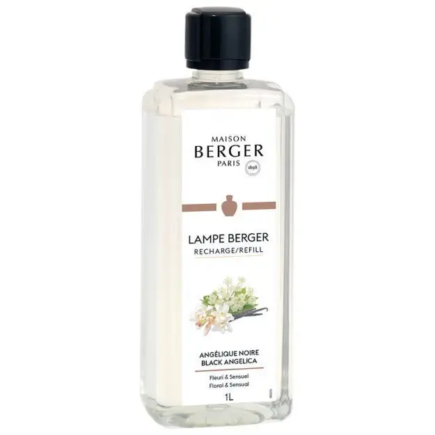 Perfume lámpara catalítica Angelique Noire 1000 ml Maison Berger para Dormitorio o Sala