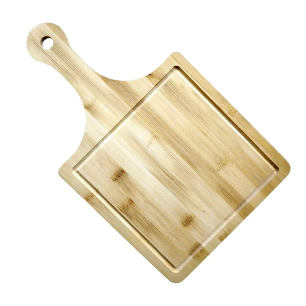 Tabla para Cortar de Bambú C/mango 40cmx24cm para Carne