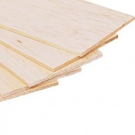 Plancha madera de Balsa 100x10cm 2.5mm