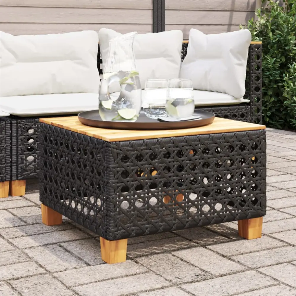 Tavolo da giardino Ilviora | Acacia Nova e Poly Rattan para Planchado de Pantalones