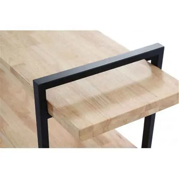 Consola Plank roble Nordish/negro 140x40x37 cm