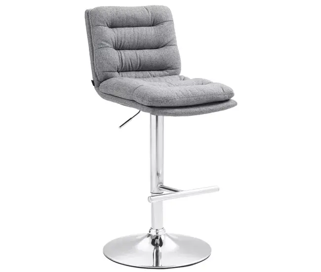 Estanterí para Botellas Taburete de bar Damar en tela Gris 56X42X94 cm