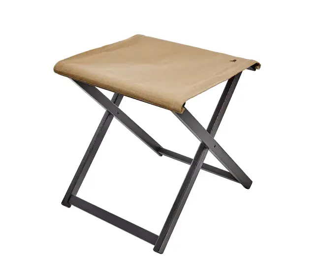 Taburete director plegable fabricada en madera de haya estructura sin barniz de primera calidad , lona color azul sombrío...