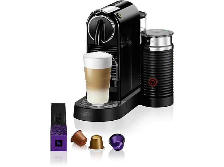 Acero Inoxidable DE LONGHI Nespresso Citiz & Milk Noir (EN267.BAE)