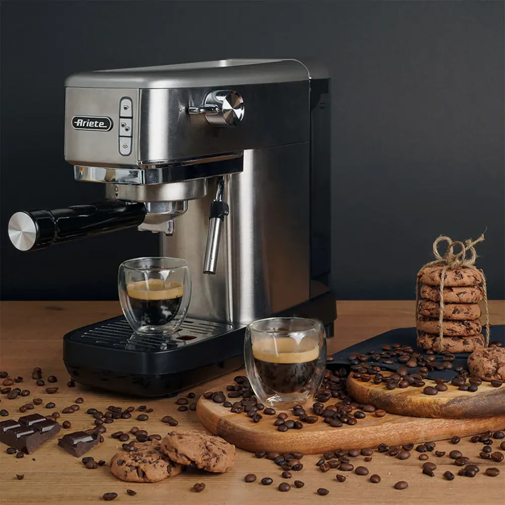 Ariete Metal Slim Espresso Coffee Maker Ground Coffee