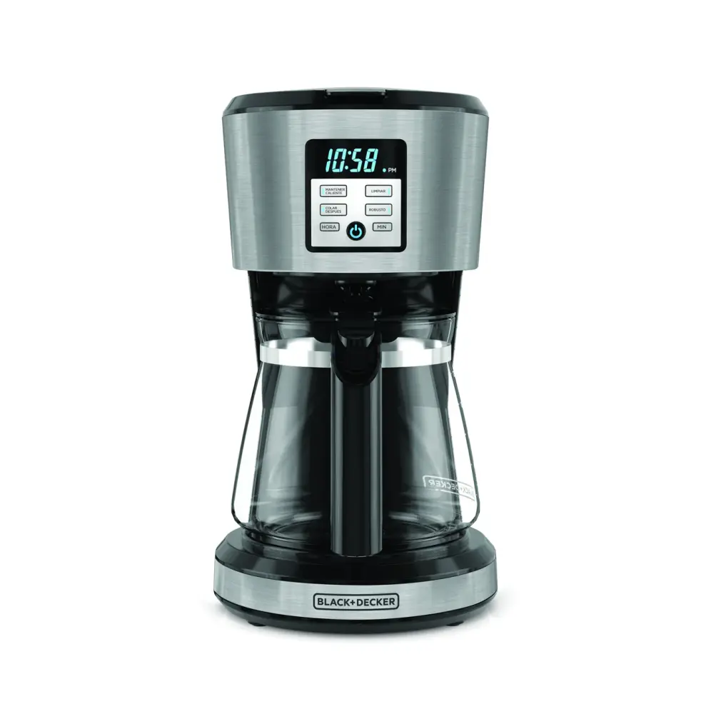 Coffee Maker cafetera de 12 tazas inoxidable con pantalla CM1331S-LA Marca: Black + Decker