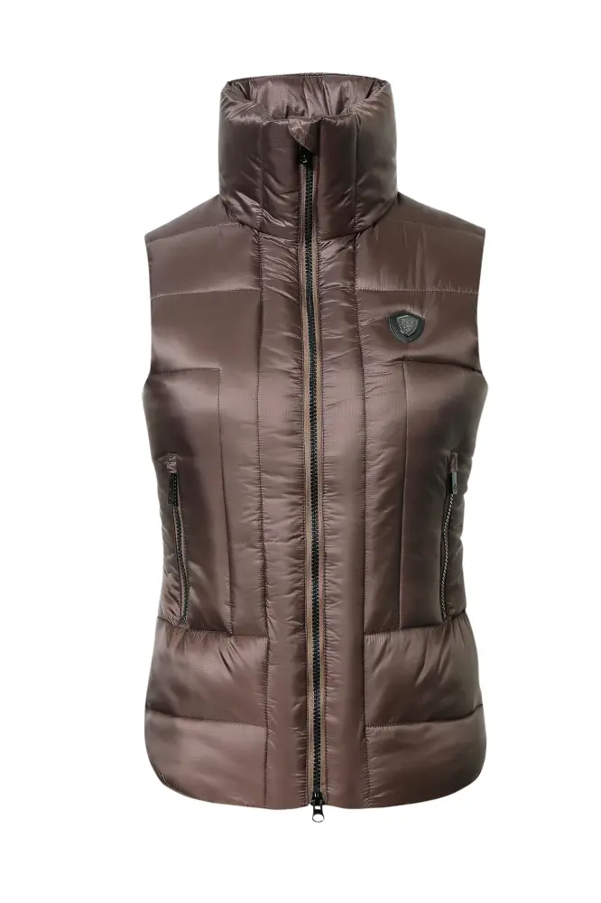 Women´s Quilted Vest Coffee M