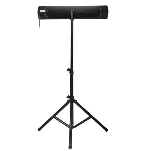 1500W Infrared Patio Heater Remote, LED Display, 3-Speed Timer, Wall/Ceiling Mount & Stand EATB28-80-2