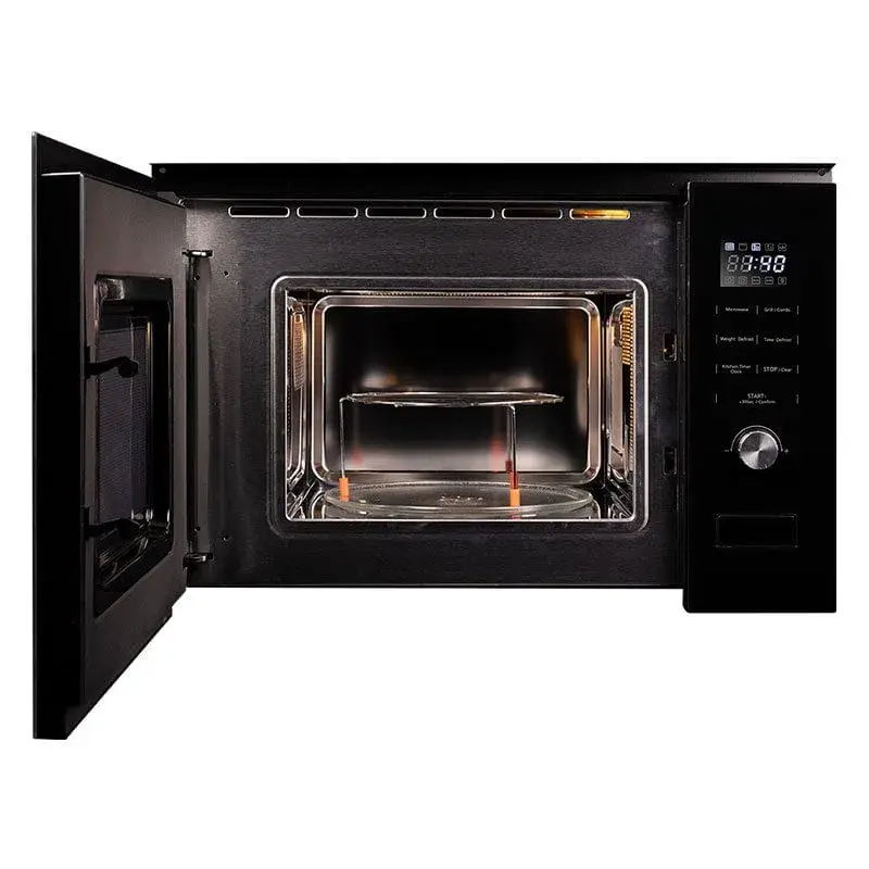 Microondas de integración Svan SVMW830EN 800W 20L con temporizador negro 31x59,5x38,5 cm