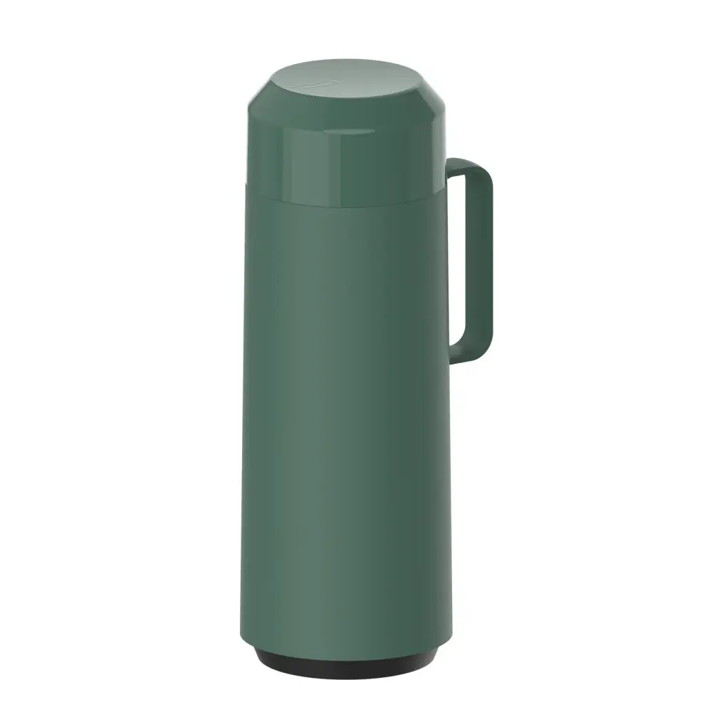 Termo Exata verde con ampolla de vidrio y tapa roscable 1 litro | Envío Rápido y Gratis