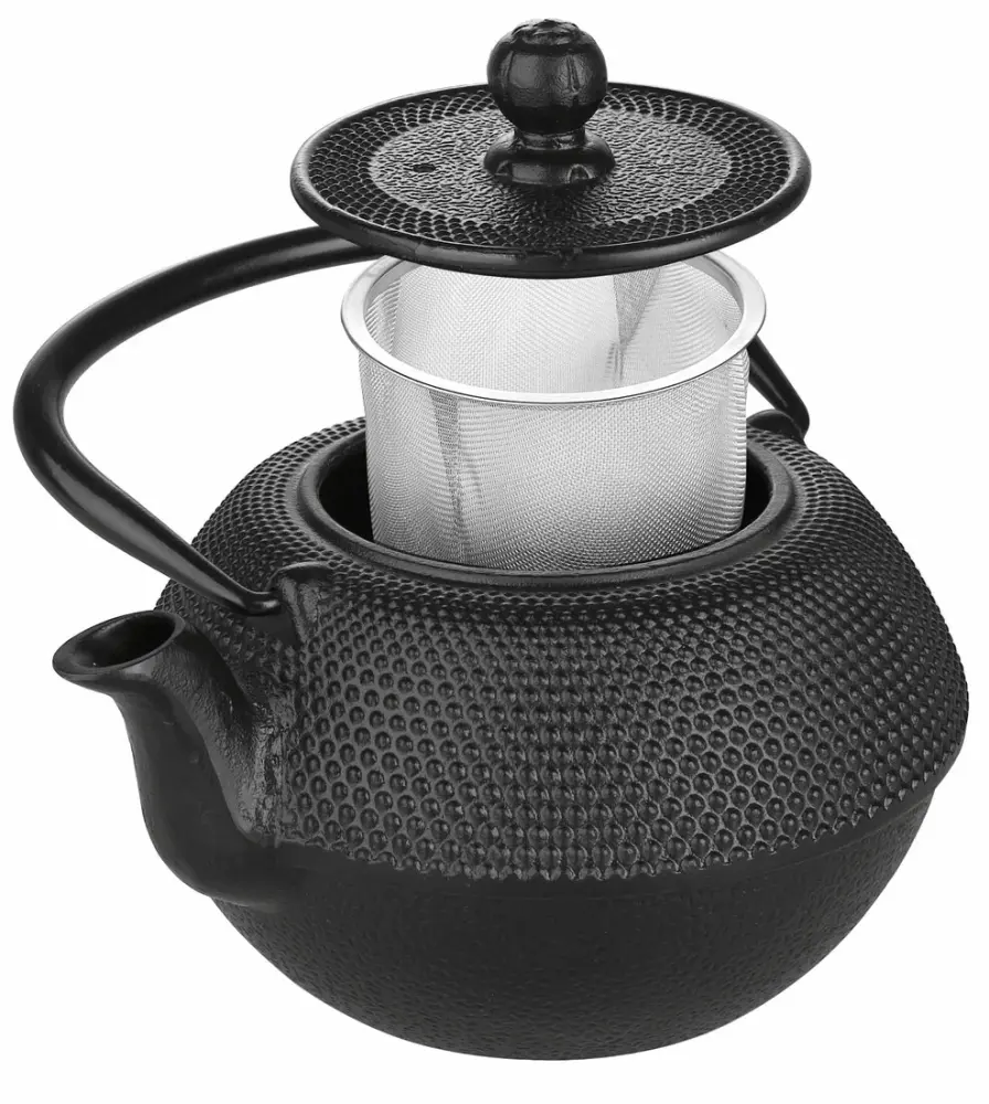 620003 TETERA HIERRO FUNDIDO 0,3L NEGRA IBILI con Mango Ergonómico