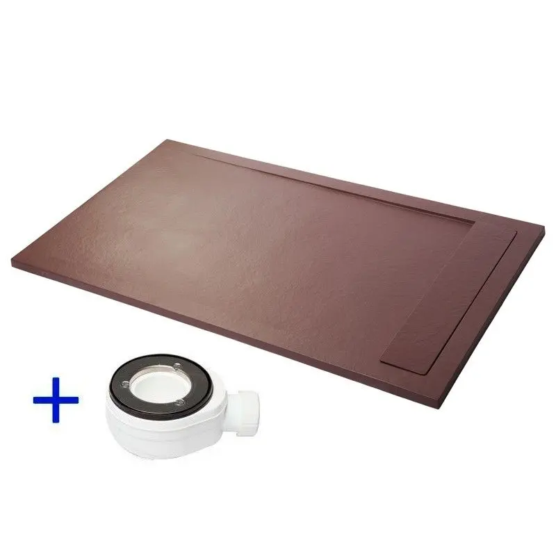 Plato de ducha de resina 100x70 exclusivo ambiente chocolate ral 8017 70x100