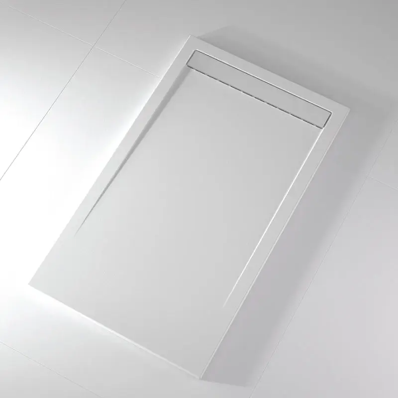 Toalla de Baño de Algodón Plato de ducha pizarra clever blanco 70x100 cm