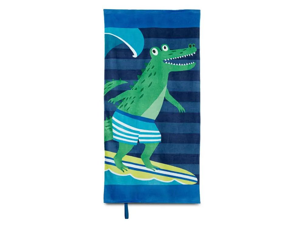 Premium Infantil Toalla Hawai Infantil Cocodrilo