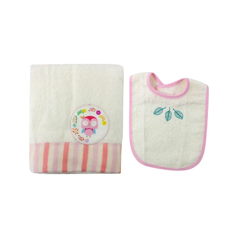 Bambú Ecológico Suave Set Toalla Y Babero 715R04 Camino