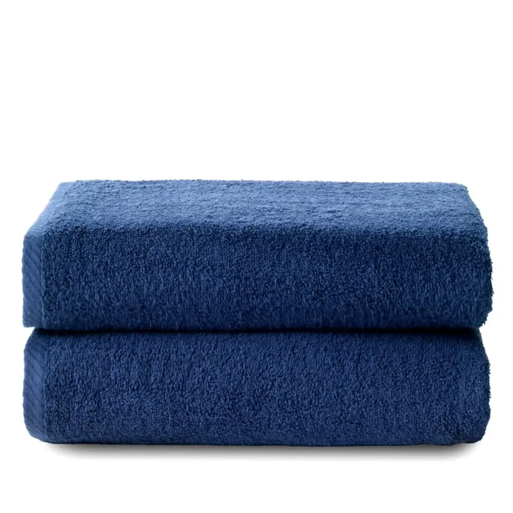 Bambú Ecológico Suave Set 2 Toallas baño (70x140) Marino