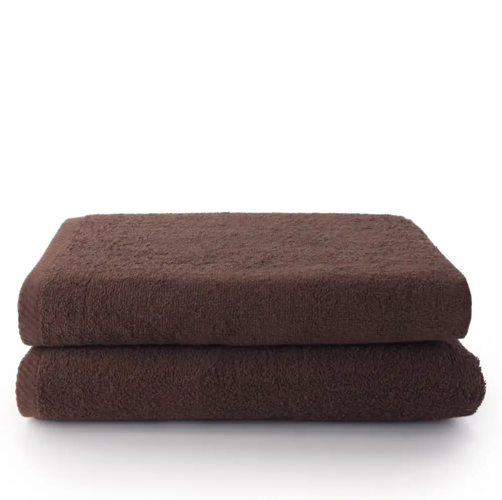 Bambú Ecológico Suave Set 2 Toallas baño (70x140) Marrón