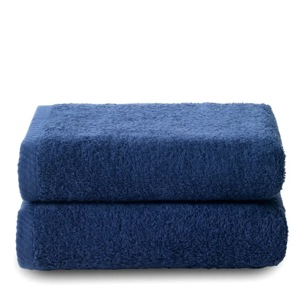Bambú Ecológico Suave Set 2 Toallas manos (50x100) Marino