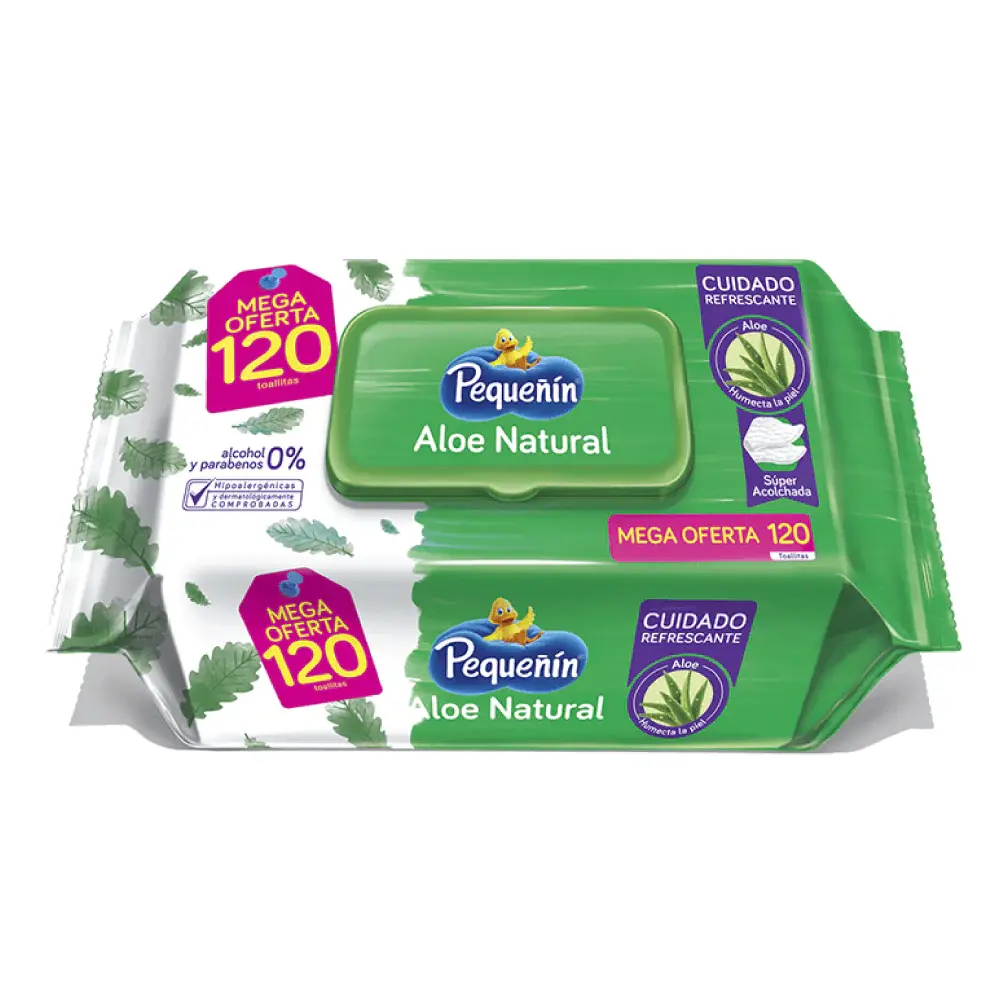 Bambú Ecológico Suave Toallas Hum Aloe Vera X120 Pequeñ