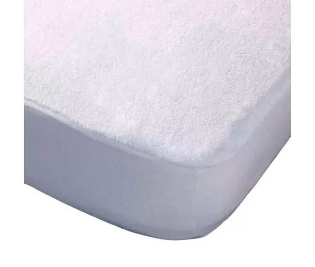 Protector De Colchón Rizo De Algodón Gomera Impermeable Blanco Donegal Collections Cama de 90 con Garantí de 2 ños