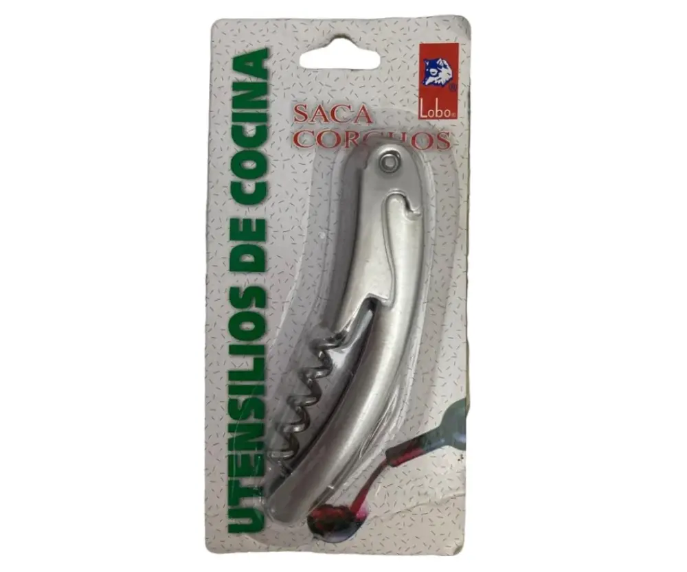 Sacacorchos Lobo | Acero Inoxidable, Compacto y Duradero, 11 cm