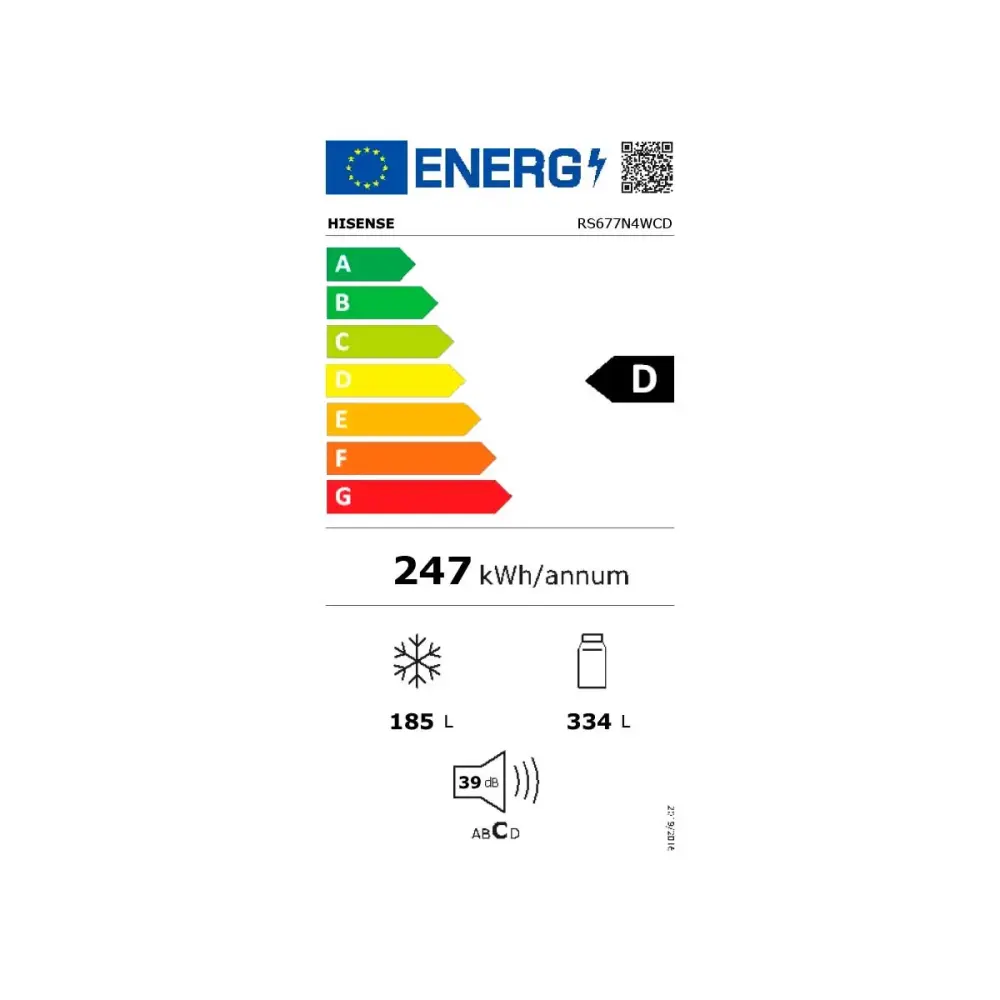 Frigorífico americano Haier RS677N4WCD Total No Frost 519L dispensador de agua D inox 178,6 cm