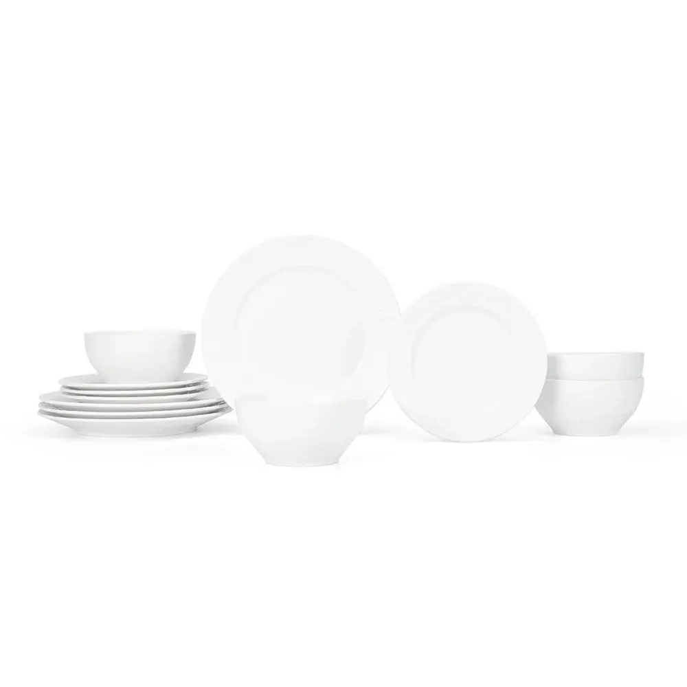 Cuchara de Aperitivos Vajilla de Porcelana - 12 piezas - Lisa