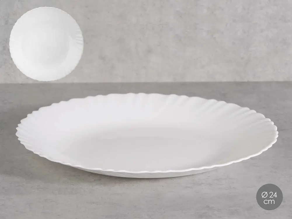 PLATO LLANO CLASICO OPAL 24CM