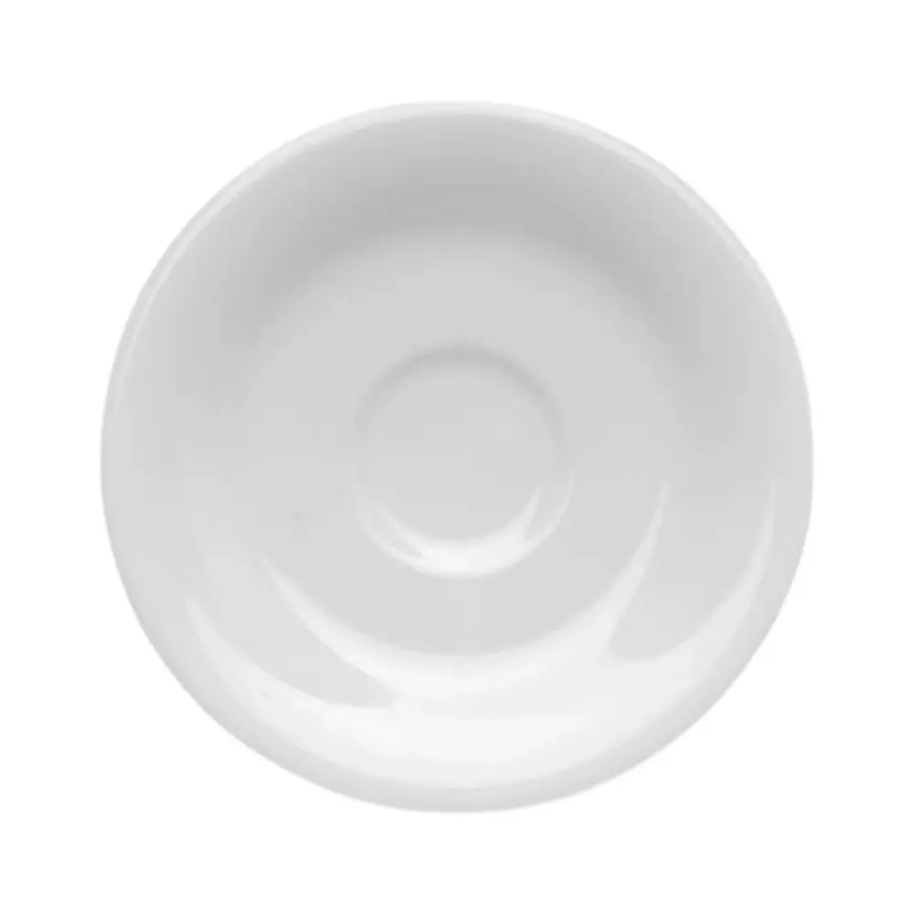 Plato Porcelana Blanca 16 Cms Corona