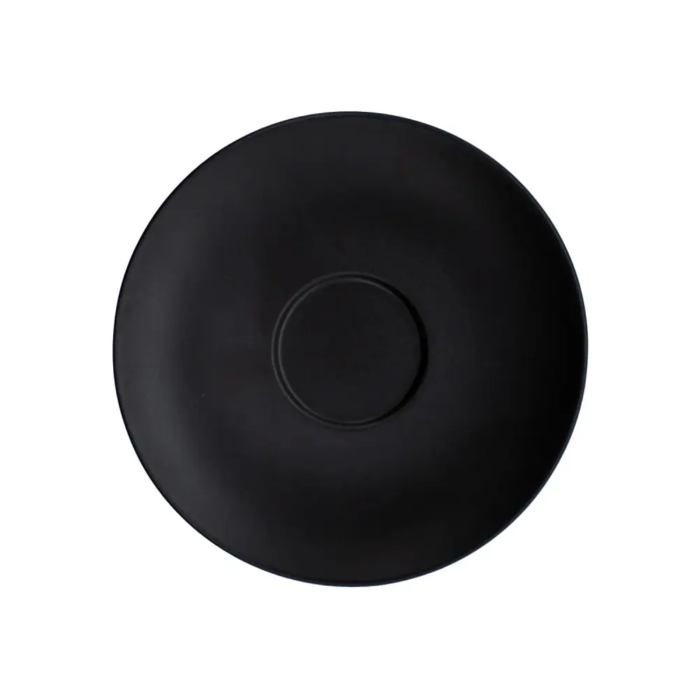 Plato P/Taza Moka 12.3 cm Negro Barissimo