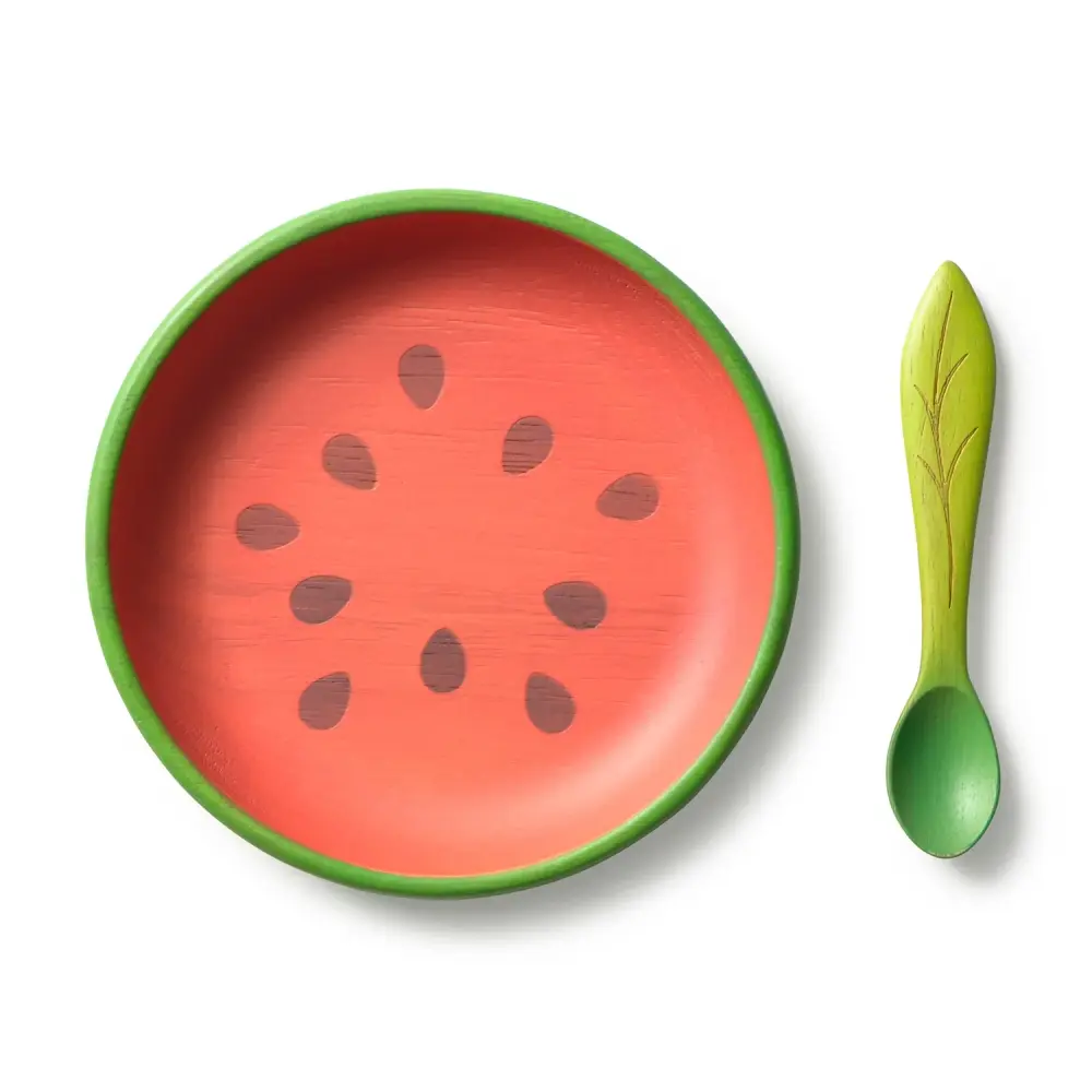 Set Plato&Cuchara Wally Watermelon