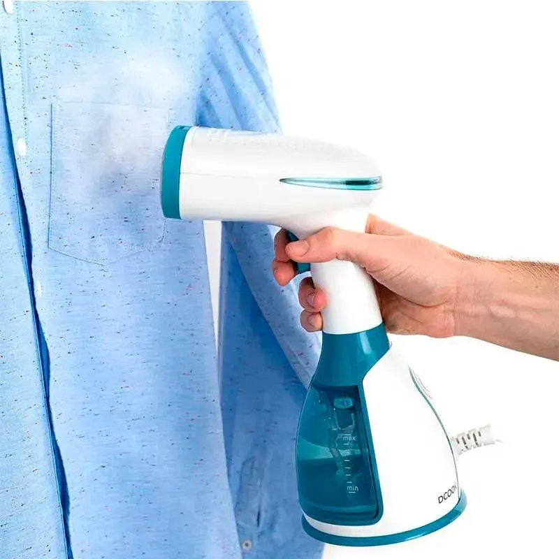 Vaporizador para Telas Delicadas Plancha de vapor vertical Gallery Dcook 1500W + accesorios blanco 250 ml