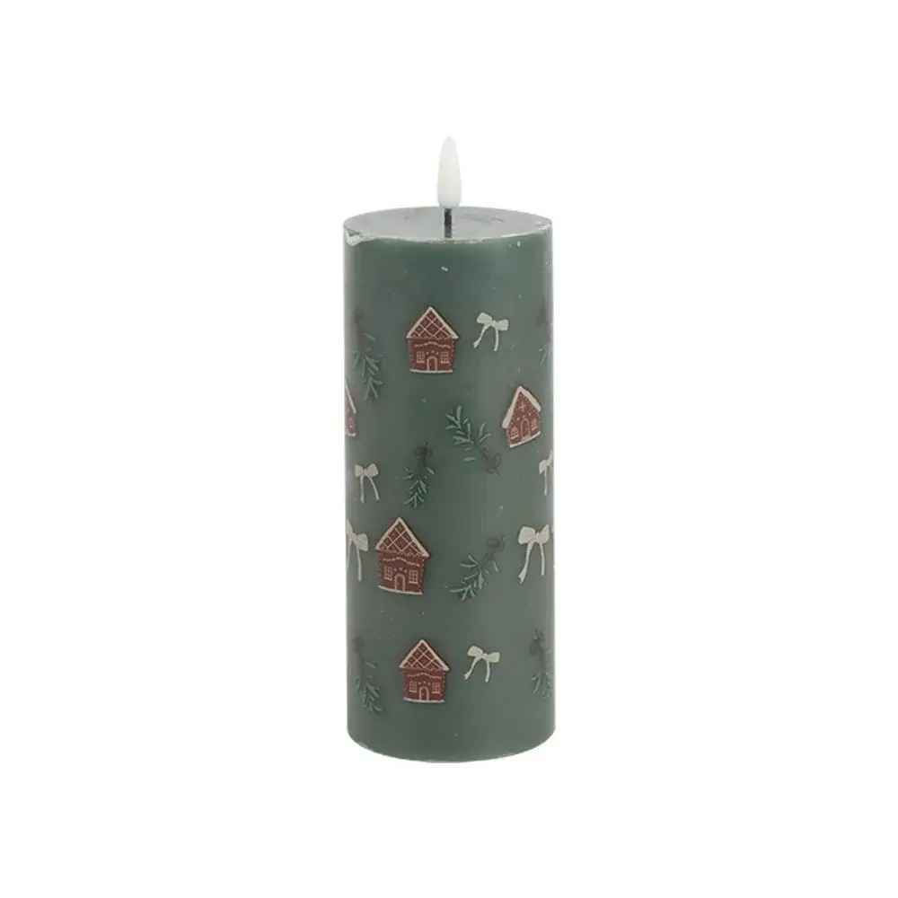 Vela Cera Led Navidad #224 7,1X7,1X17,5Cm 039