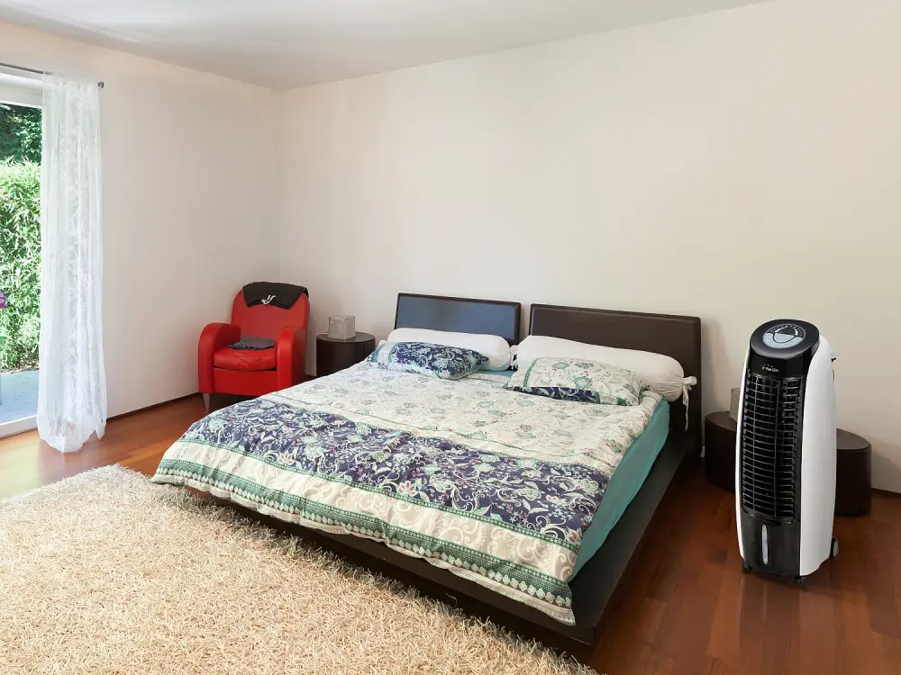 Climatizador evaporativo portatil con 6 velocidades y temporizador