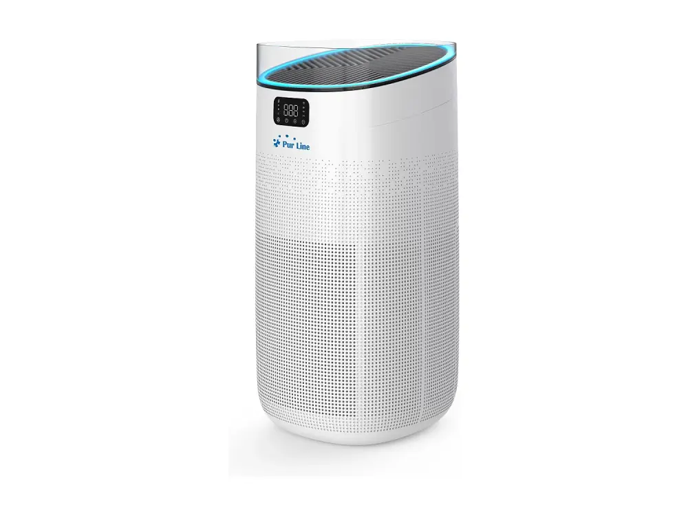 Purificador de aire con filtro HEPA H13, PM2, ionizador, pantalla LED táctil, 3 velocidades y modo AUTO para superficies ...