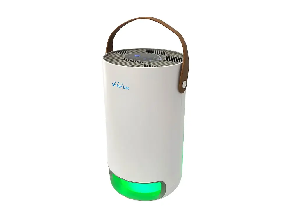 Purificador de aire con filtro HEPA, PM2, ionizador, lámpara UV, 3 velocidades y modo AUTO para superficies de 15m2