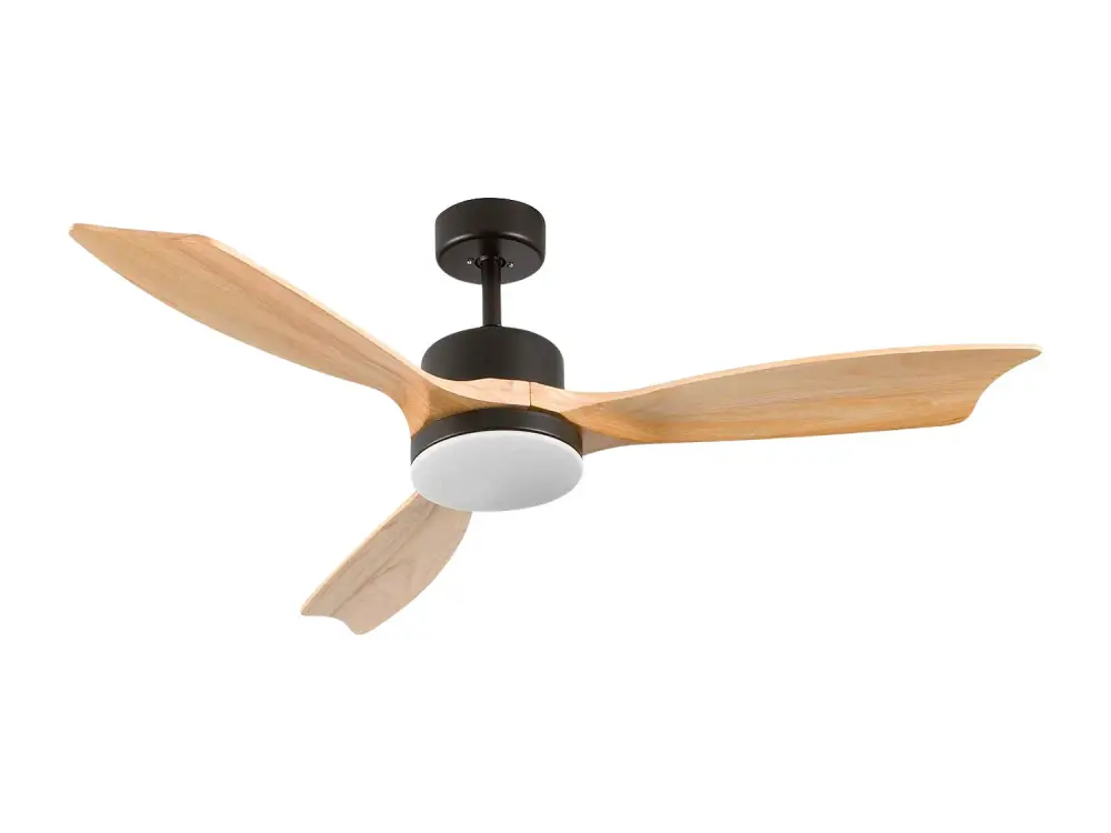 Ventilador de Techo con Luz 3 Aspas 56W 6 Velocidades Nueva York Negro Thinia Home
