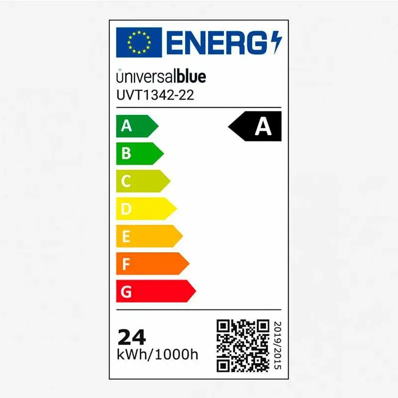 Silencioso de Alta Velocidad Ventilador de techo para exterior Monzón 5056W Universal Azul 60W con luz LED blanco Ø137 cm