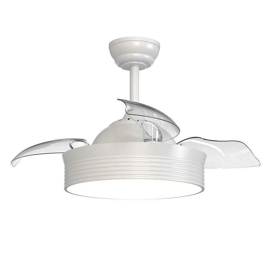 Oscilante de Pared y Techo Ventilador BOMBAY S blanco motor DC led 24W SULION